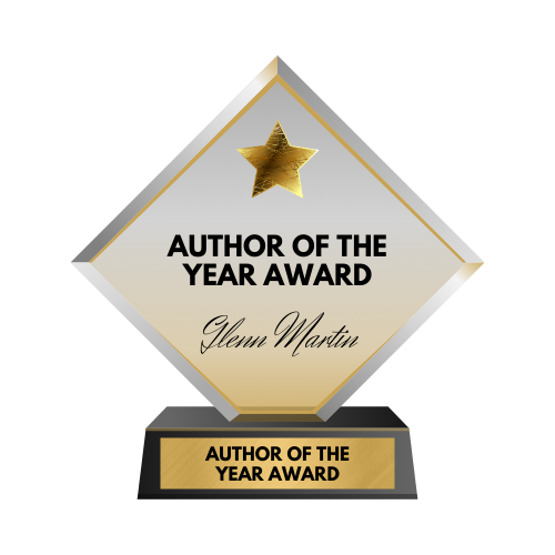 Author of the Year award artwork for Glenn Martin