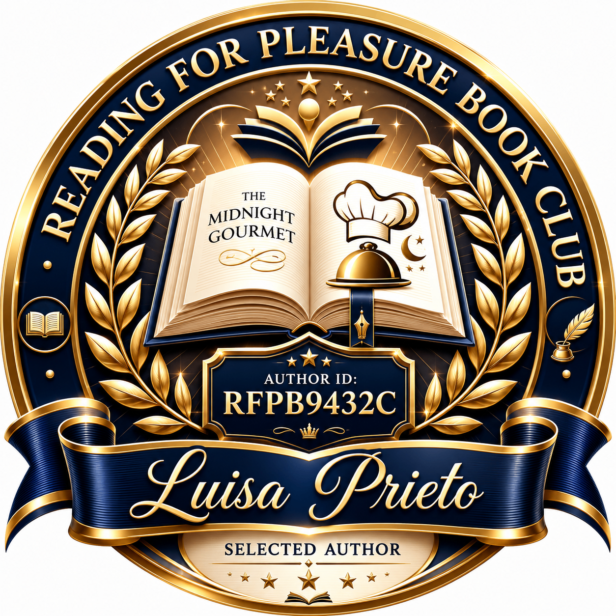Selected Author - The Midnight Gourmet award artwork for Luisa Prieto